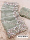 Krishi Chiffon silk Party Wear Sarees Wholesale Market In Surat With Price
